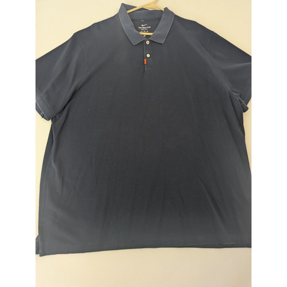 Nike Golf Polo Mens 3XL Navy Blue Dri-Fit Performance Stretch